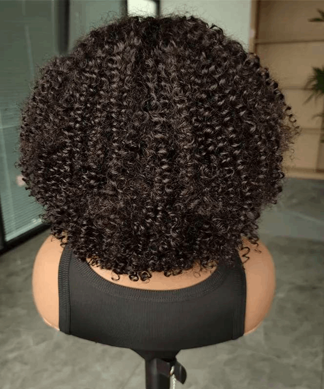 Simidola Pre Cut 4x6 HD Lace Kinky Curly Wear & Go Glueless Bob Wig Huaman Hair Wig