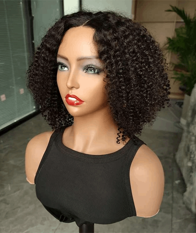 Simidola Pre Cut 4x6 HD Lace Kinky Curly Wear & Go Glueless Bob Wig Huaman Hair Wig