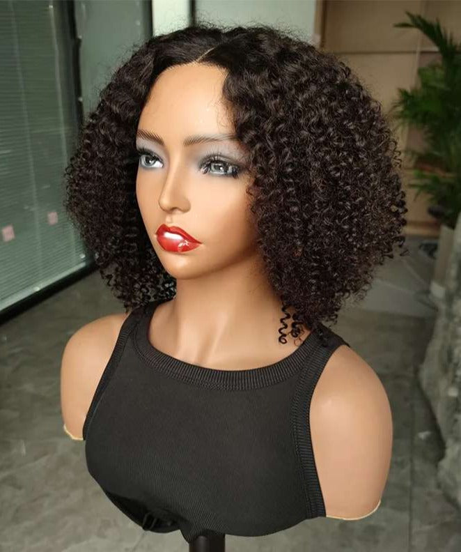 Simidola Pre Cut 4x6 HD Lace Kinky Curly Wear & Go Glueless Bob Wig Huaman Hair Wig