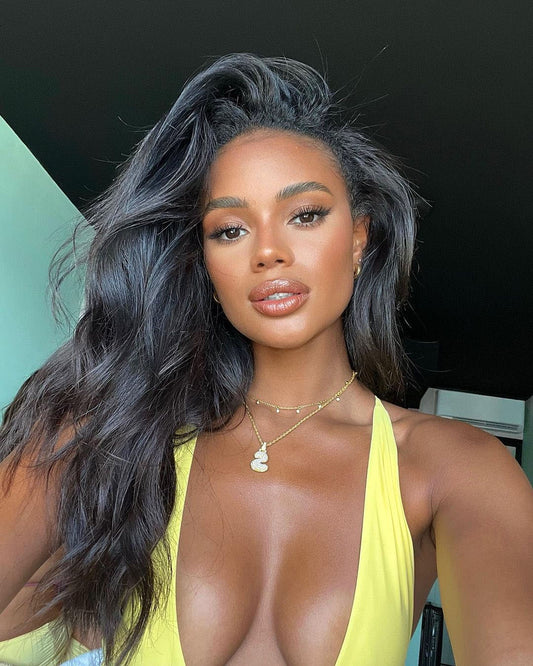 New In|Simidola Glueless Body Wave 3 In 1 Half Wig Drawstring Band Wear Go Wig Invisible Hairline