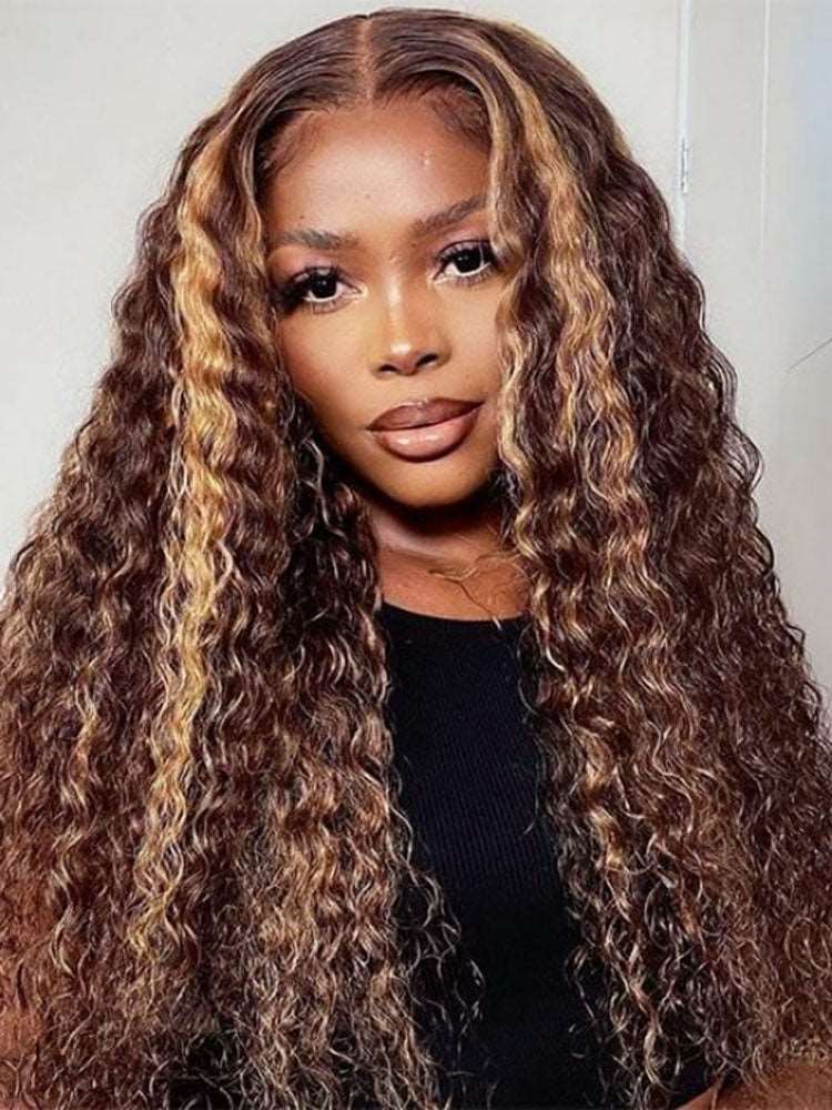 Pre-Plucked | Simidola Highlight Brown Wear Go 4x6 Lace Deep Wave Wig