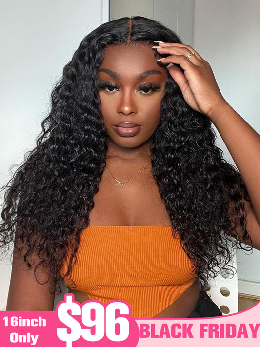 Limited Flash Sale |16’’ Wear & Go Glueless 4x6 Water Wave Closure Wig