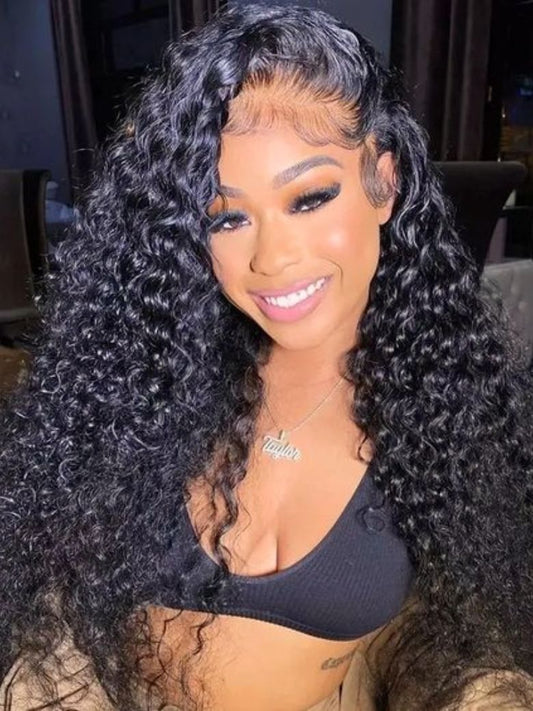 New In|Simidola Glueless Water Wave 3 In 1 Half Wig Drawstring Band Wear Go Wig Invisible Hairline