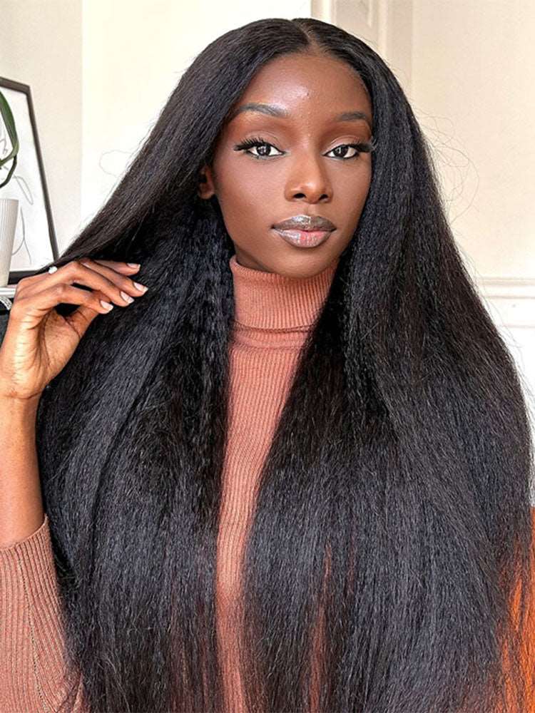 Simidola 13x6 HD Lace 200% Density Kinky Straight Wig