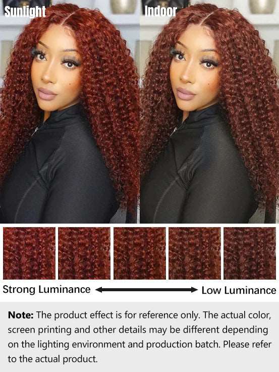 Pre-Plucked | Simidola Reddish Brown Wear Go 4x6 Lace Kinky Curly Wig