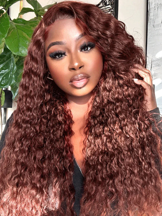 Pre-Plucked | Simidola Reddish Brown Wear Go 4x6 Lace Deep Wave Wig