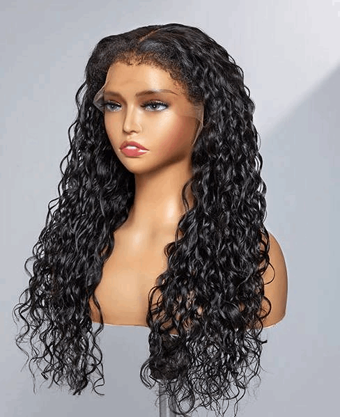 Simidola 4C Edges | 13x4 HD Lace Water Wave Kinky Edges Free Parting Front Wig | Afro Inspired