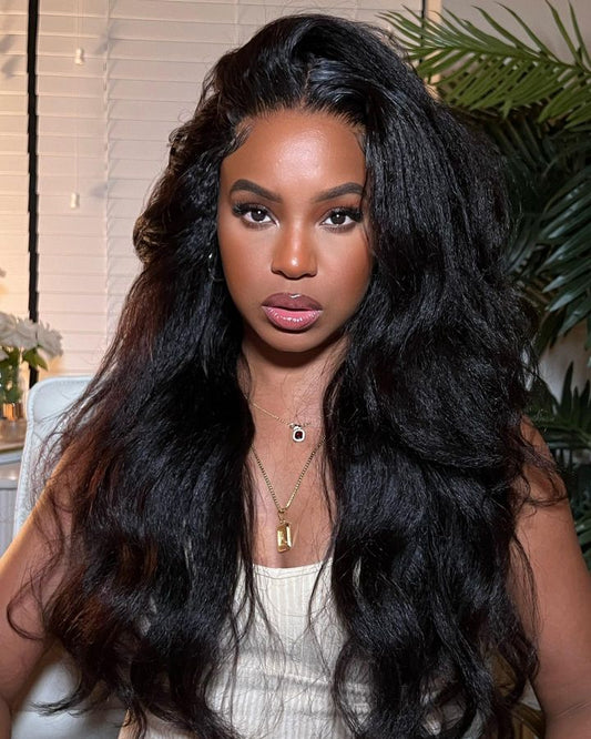 Pre-Plucked | Simidola Wear Go 4x6 HD Lace Kinky Straight Hair Wig