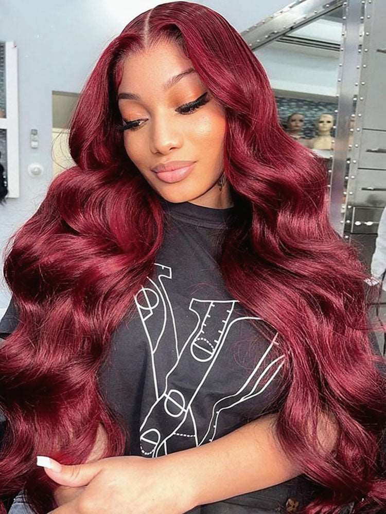 Pre-Plucked | Simidola 99J Color Wear Go 4x6 Lace Body Wave Wig