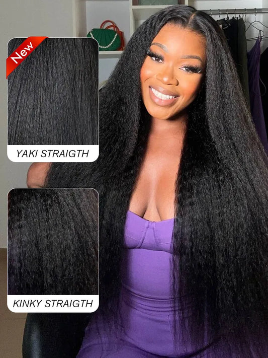 Simidola M-CAP Wear Go 9x6 HD Lace Pre Bleached Tiny Knots Kinky Straight Glueless Wig