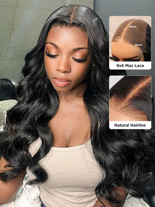 Simidola M-CAP Wear Go 9x6 HD Lace Pre Bleached Tiny Knots Body Wave Glueless Wig