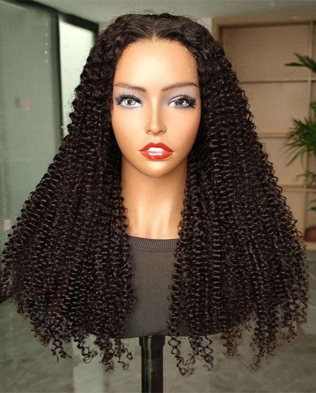 Simidola Pre Cut 4x6 HD Lace Kinky Curly Wear & Go Glueless Lace Closure Wig Beginner Friendly