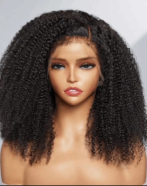 Simidola 4C Edges | 13x4 HD Lace Realistic Afro Kinky Edges Free Parting Front Wig | Afro Inspired