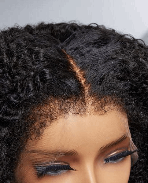 Simidola 4C Edges | 13x4 HD Lace Realistic Afro Kinky Edges Free Parting Front Wig | Afro Inspired