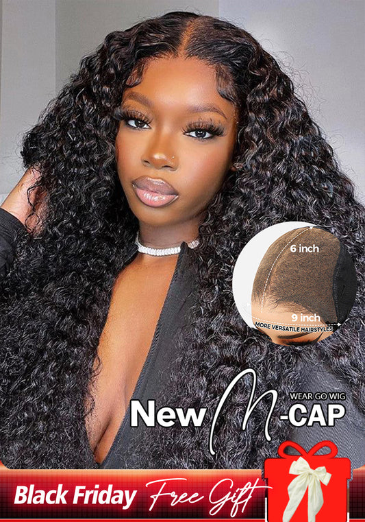 Simidola M-CAP Wear Go 9x6 HD Lace Pre Bleached Tiny Knots Kinky Curly Glueless Wig