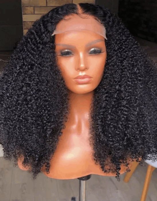 Simidola Glueless 4x4 HD Lace Kinky Curly Closure Wig