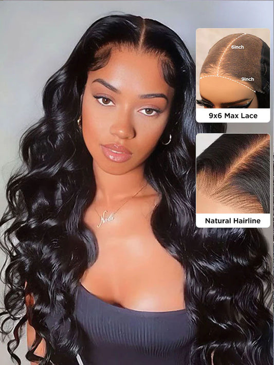 Simidola M-CAP Wear Go 9x6 HD Lace Pre Bleached Tiny Knots Ocean Wave Glueless Wig