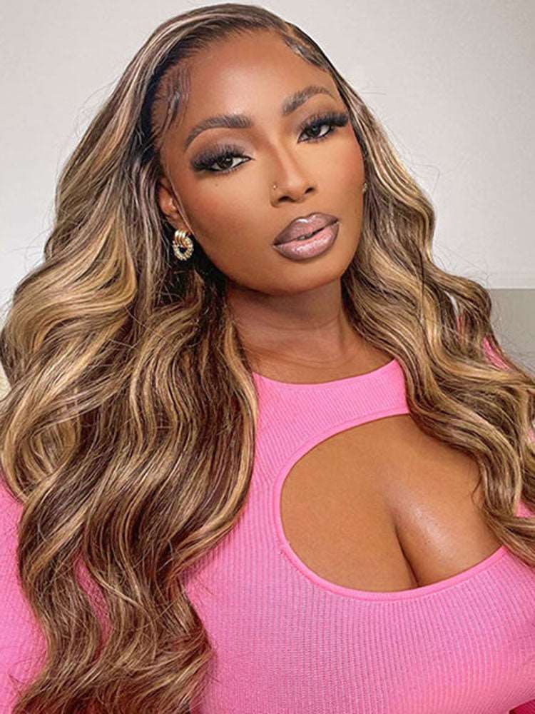 Pre-Plucked | Simidola Highlight Brown Wear Go 4x6 Lace Body Wave Wig