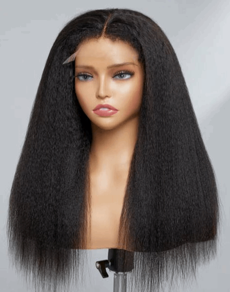 Simidola 4C Edges | 5x5 HD Lace Kinky Straight Kinky Edges Closure Wig | Afro Inspired