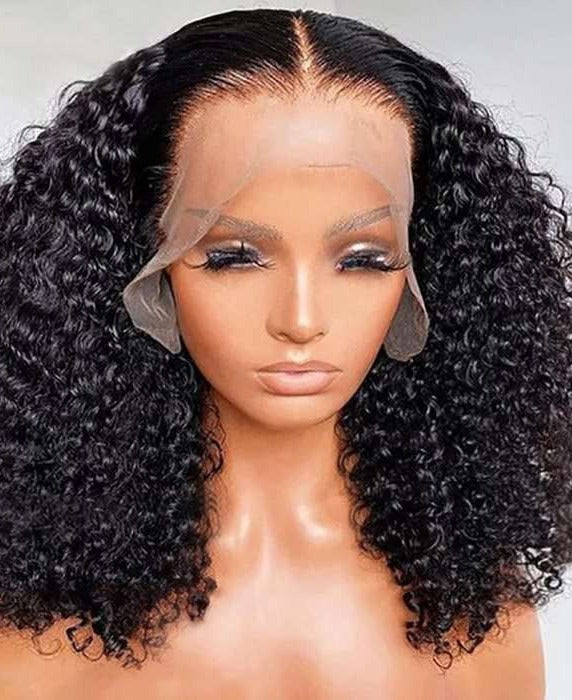 Simidola 360 Transparent Lace Kinky Curly 180% Density Human Hair Wig