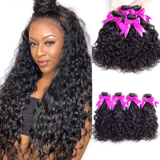 Simidola 4Pcs 10A Natural Wave Best Virgin Human Hair Bundles