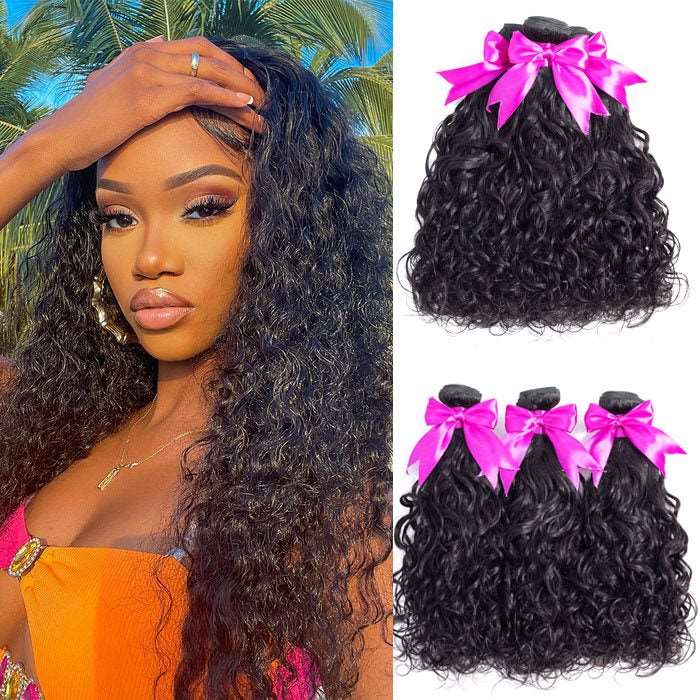 Simidola 3Pcs 10A Natural Wave Best Virgin Human Hair Bundles