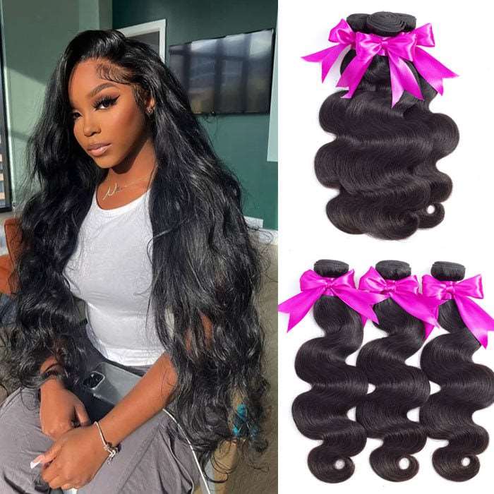 Simidola 3Pcs 10A Body Wave Best Virgin Human Hair Bundles