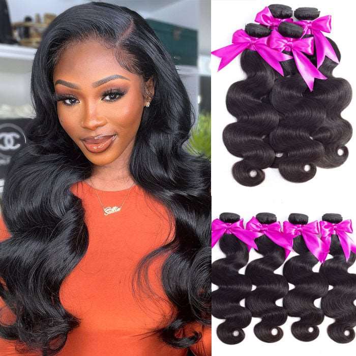 Simidola 4Pcs 10A Body Wave Best Virgin Human Hair Bundles