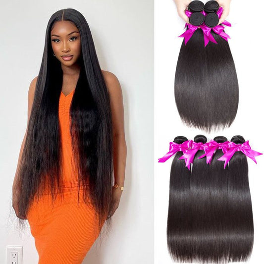 Simidola 4Pcs 10A Straight Best Virgin Human Hair Bundles