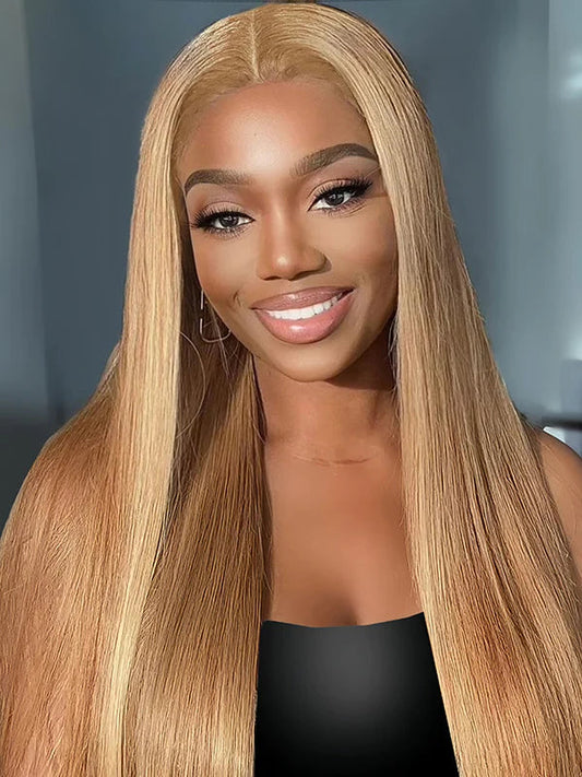 Simidola Honey Blonde #27 Color Straight Hair Wig