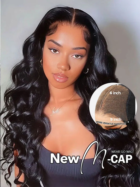 Simidola M-CAP Wear Go 9x6 HD Lace Pre Bleached Tiny Knots Ocean Wave Glueless Wig