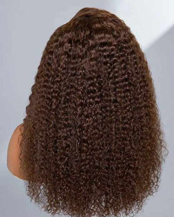 Simidola 5x5 HD Lace Closure Chocolate Brown Long Curly Wig | Fall Hair Trends