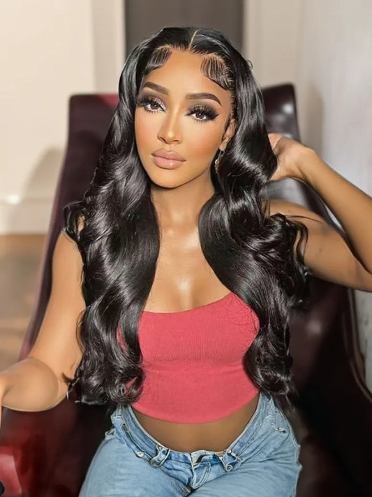 Simidola Pre Bleached Knots 13x4 Invisible HD Lace 200% Denisty Body Wave Wig