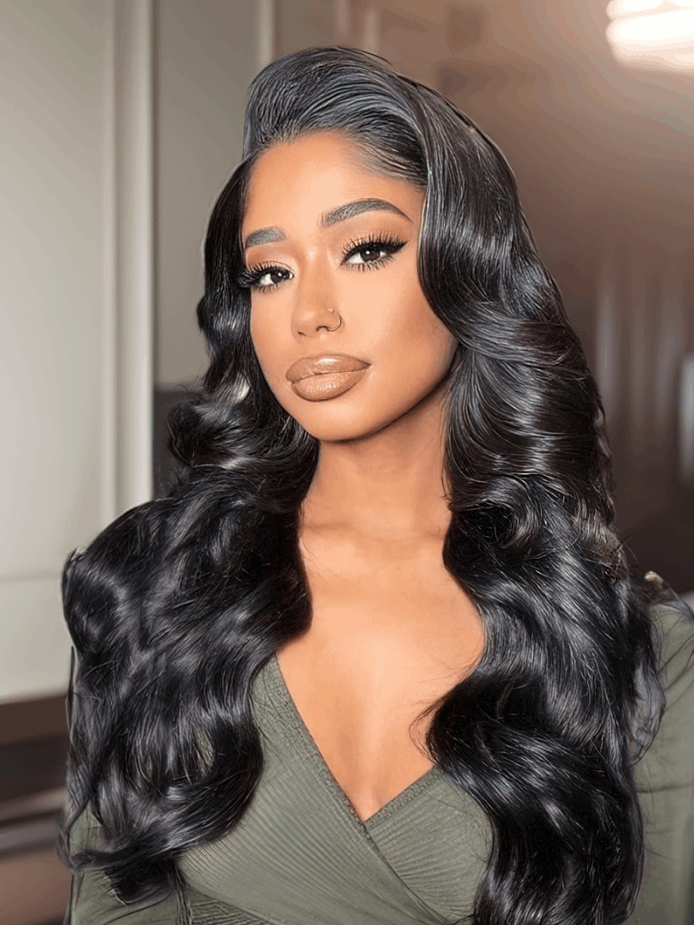 Simidola 360 Transparent Lace Body Wave 180 Density Frontal Wig