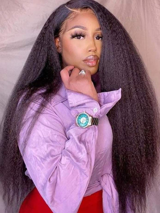 Simidola 5x5 Lace Natural Kinky Straight Undetectable Lace Wig