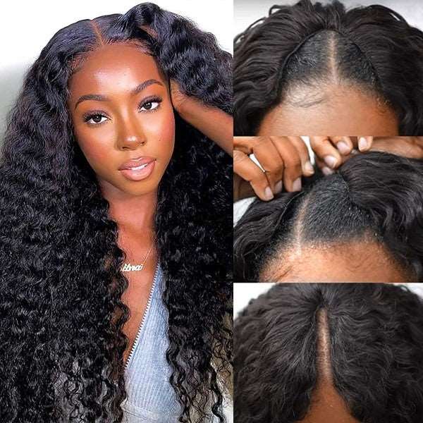 Flash Deal |Simidola V Part Water Wave Beginner Friendly Human Hair Wig