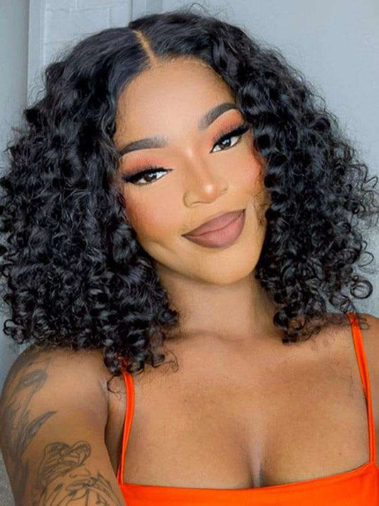 Pre-Plucked |Wear & Go Glueless 4x6 HD Lace Deep Wave Bob Wig