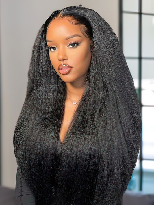 Simidola U Part Brazilian Hair Kinky Straight Wig