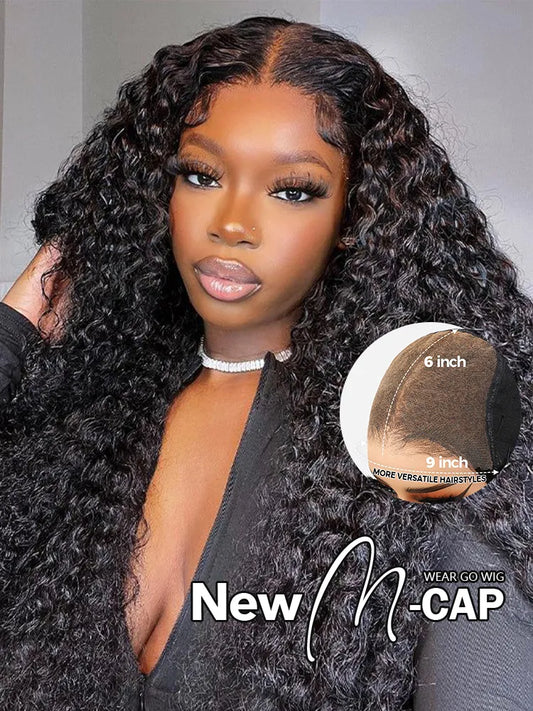 Simidola M-CAP Wear Go 9x6 HD Lace Pre Bleached Tiny Knots Kinky Curly Glueless Wig