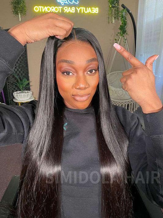 @iamsslays Same 24 inches Wear & Go 4x6 HD Lace Straight Hair Wig