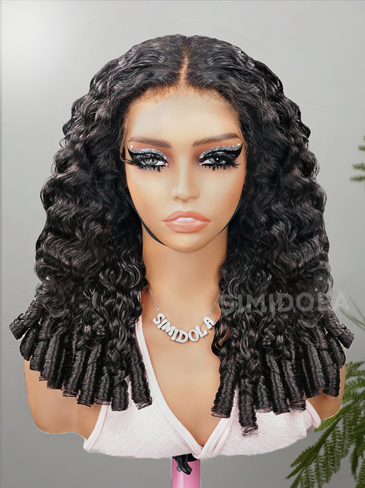 New In | Simidola Raw Burmese Curly Human Hair Wear Go Wig With Elastic Drawstring Seamless Flip Over Wig for Beginners