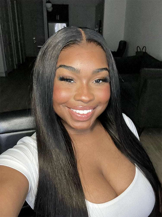 @melanin.monroeee1 Same 24 Inch Wear & Go 4x6 Straight Hair Wig