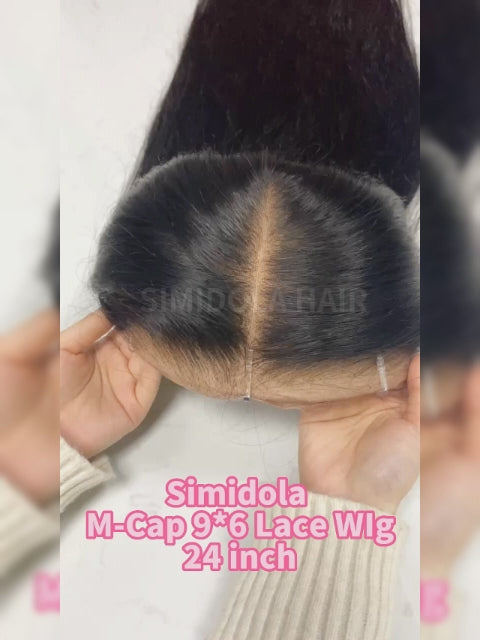 Simidola M-CAP Wear Go 9x6 HD Lace Pre Bleached Tiny Knots Straight Hair Glueless Wig