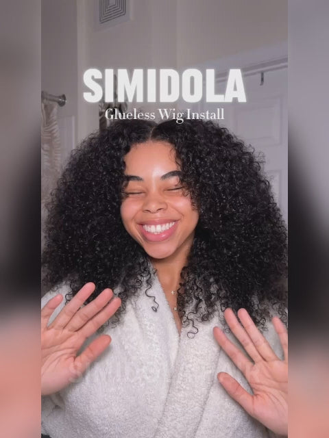 Simidola M-CAP Wear Go 9x6 HD Lace Pre Bleached Tiny Knots Kinky Curly Glueless Wig