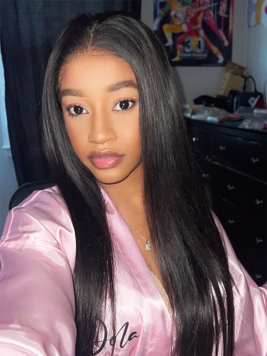 @_lexii_._ Same 22 Inch Pre-Bleached Knots Wear & Go 4x6 HD Lace Straight Hair Wig