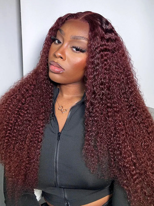 Pre-Plucked | Simidola Reddish Brown Wear Go 4x6 Lace Kinky Curly Wig