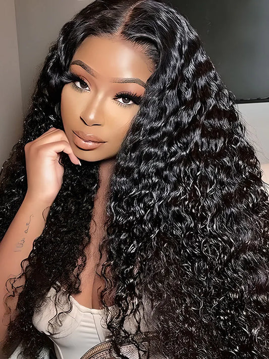 Simidola Pre Bleached Knots 13x4 Invisible HD Lace 200% Denisty Water Wave Wig