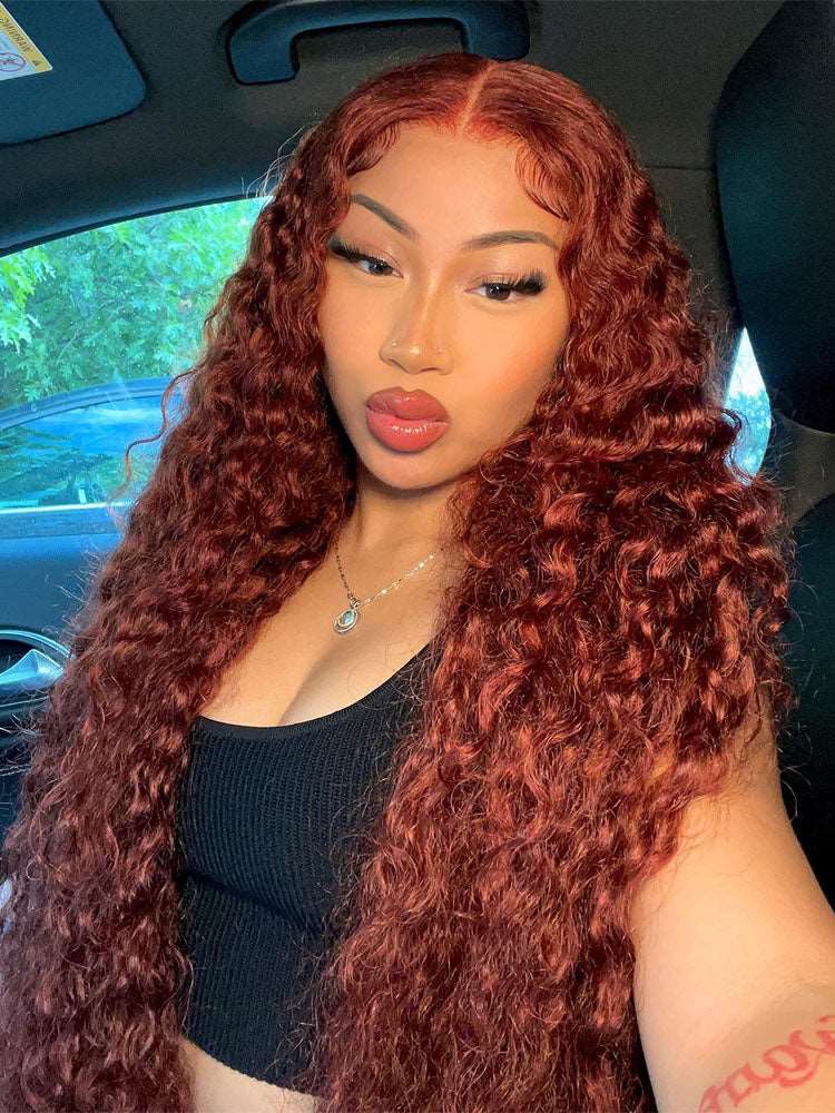 Pre-Plucked | Simidola Reddish Brown Wear Go 4x6 Lace Water Wave Wig