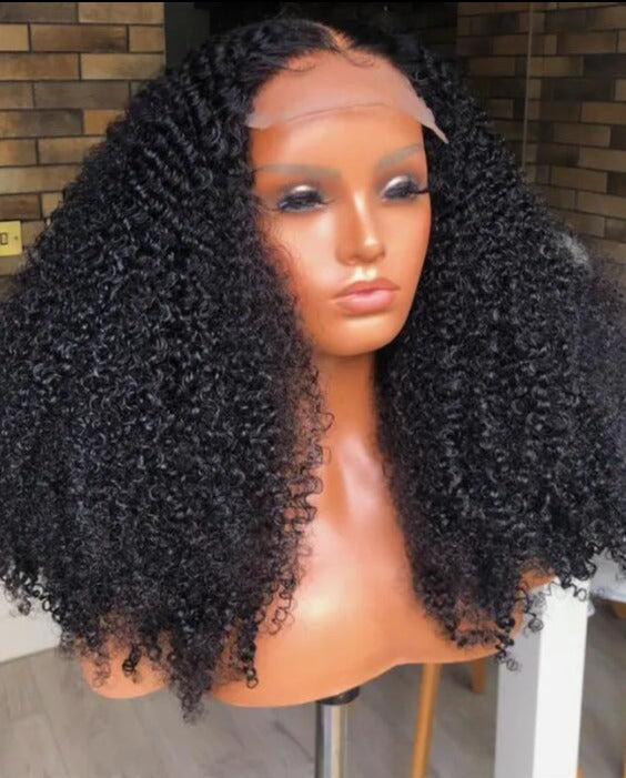 Simidola Glueless 4x4 HD Lace Kinky Curly Closure Wig