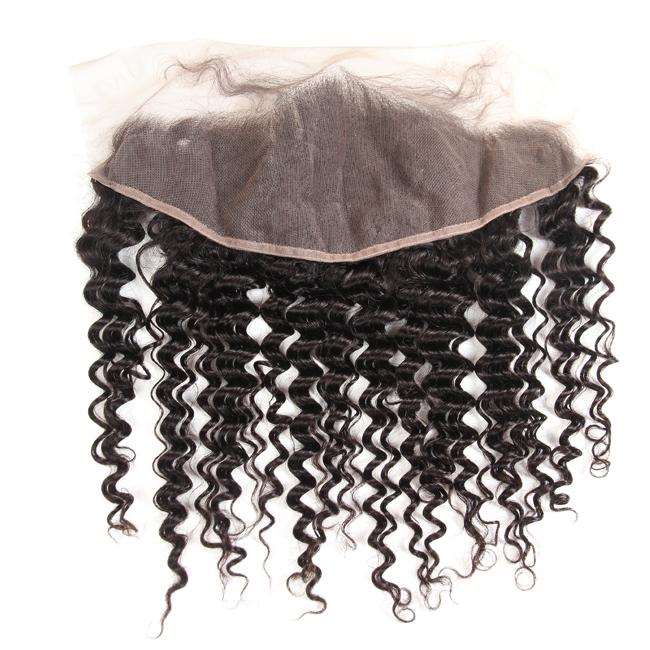 Simidola 1Pc Deep Wave Pre Plucked Lace Frontal